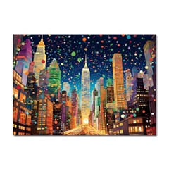 New York Confetti City Usa Sticker A4 (100 Pack) by uniart180623