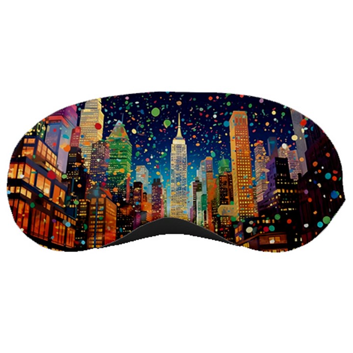 New York Confetti City Usa Sleeping Mask