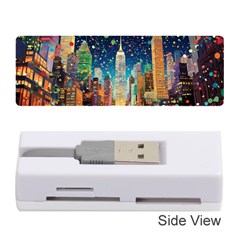 New York Confetti City Usa Memory Card Reader (stick) by uniart180623