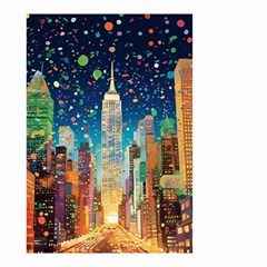 New York Confetti City Usa Small Garden Flag (two Sides)