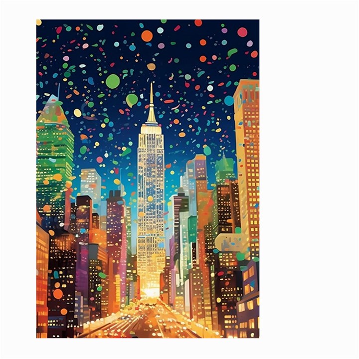 New York Confetti City Usa Large Garden Flag (Two Sides)