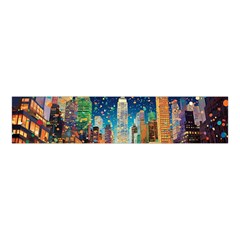 New York Confetti City Usa Velvet Scrunchie by uniart180623