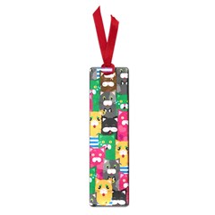 Cat Funny Colorful Pattern Small Book Marks by uniart180623