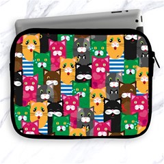 Cat Funny Colorful Pattern Apple Ipad 2/3/4 Zipper Cases by uniart180623