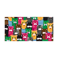 Cat Funny Colorful Pattern Yoga Headband by uniart180623