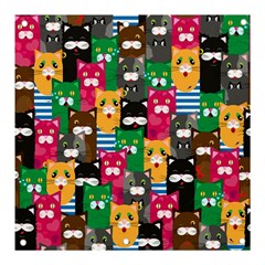 Cat Funny Colorful Pattern Banner And Sign 3  X 3  by uniart180623