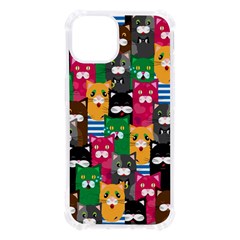 Cat Funny Colorful Pattern Iphone 13 Tpu Uv Print Case