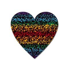 Patterns Rainbow Heart Magnet by uniart180623