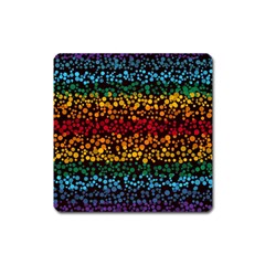 Patterns Rainbow Square Magnet