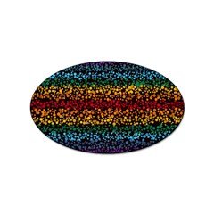 Patterns Rainbow Sticker Oval (10 Pack)