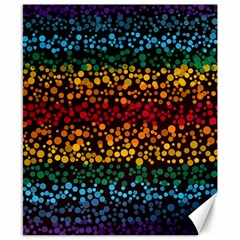 Patterns Rainbow Canvas 8  X 10  by uniart180623