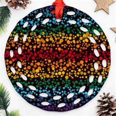 Patterns Rainbow Ornament (round Filigree)