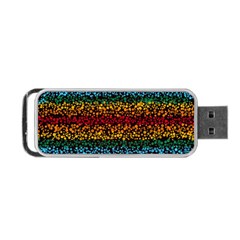 Patterns Rainbow Portable Usb Flash (two Sides) by uniart180623