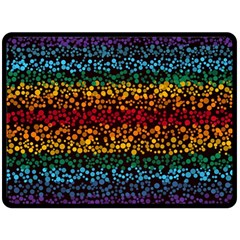 Patterns Rainbow Two Sides Fleece Blanket (large) by uniart180623