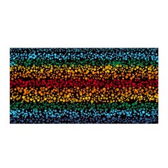 Patterns Rainbow Satin Wrap 35  X 70  by uniart180623