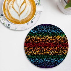 Patterns Rainbow Uv Print Round Tile Coaster by uniart180623