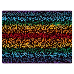 Patterns Rainbow Two Sides Premium Plush Fleece Blanket (extra Small) by uniart180623