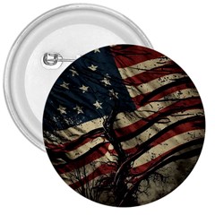 Flag Usa American Flag 3  Buttons