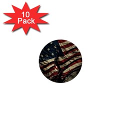 Flag Usa American Flag 1  Mini Buttons (10 pack) 