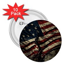 Flag Usa American Flag 2.25  Buttons (10 pack) 