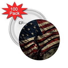 Flag Usa American Flag 2.25  Buttons (100 pack) 