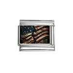 Flag Usa American Flag Italian Charm (9mm) Front