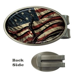 Flag Usa American Flag Money Clips (oval)  by uniart180623