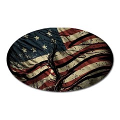 Flag Usa American Flag Oval Magnet