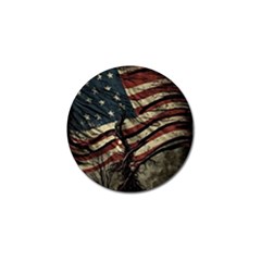 Flag Usa American Flag Golf Ball Marker