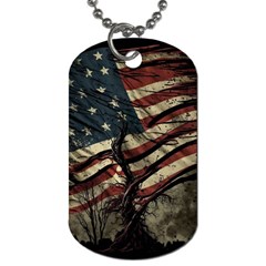 Flag Usa American Flag Dog Tag (Two Sides)