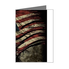 Flag Usa American Flag Mini Greeting Card