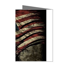 Flag Usa American Flag Mini Greeting Cards (Pkg of 8)