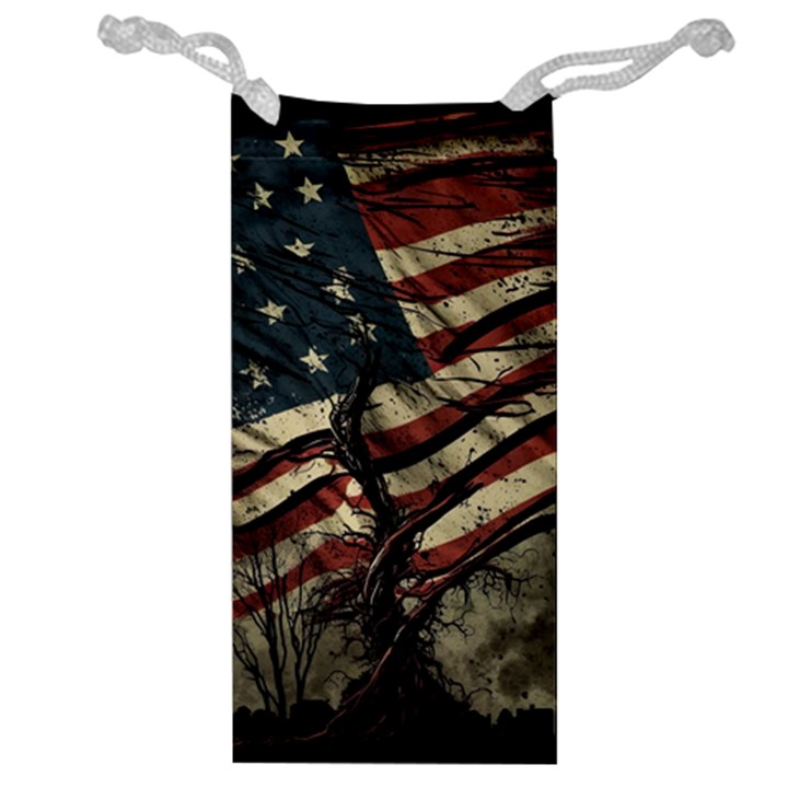 Flag Usa American Flag Jewelry Bag