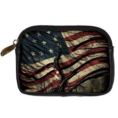 Flag Usa American Flag Digital Camera Leather Case