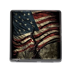 Flag Usa American Flag Memory Card Reader (Square 5 Slot)