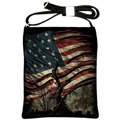 Flag Usa American Flag Shoulder Sling Bag