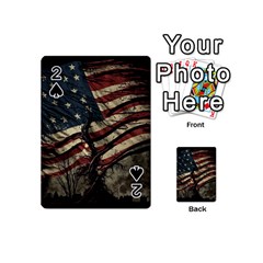 Flag Usa American Flag Playing Cards 54 Designs (Mini)