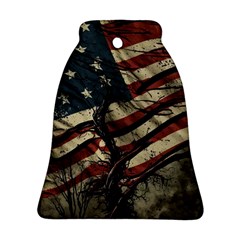 Flag Usa American Flag Bell Ornament (two Sides) by uniart180623