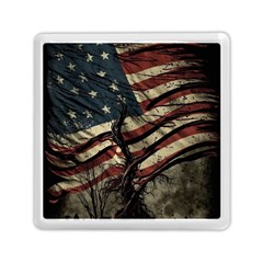 Flag Usa American Flag Memory Card Reader (Square)