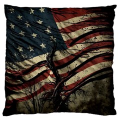 Flag Usa American Flag Large Cushion Case (Two Sides)