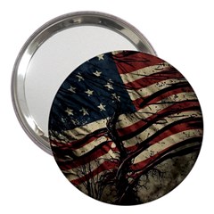 Flag Usa American Flag 3  Handbag Mirrors by uniart180623