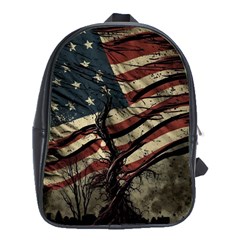 Flag Usa American Flag School Bag (XL)