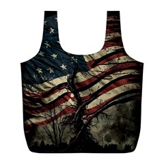 Flag Usa American Flag Full Print Recycle Bag (L)