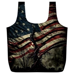 Flag Usa American Flag Full Print Recycle Bag (XL)