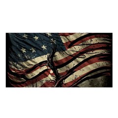 Flag Usa American Flag Satin Shawl 45  x 80 