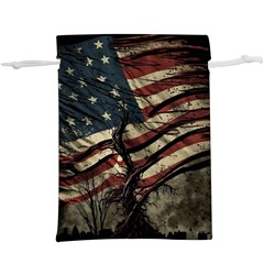 Flag Usa American Flag Lightweight Drawstring Pouch (xl) by uniart180623