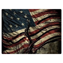 Flag Usa American Flag Premium Plush Fleece Blanket (Extra Small)