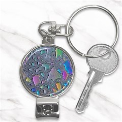 Glass Drops Rainbow Nail Clippers Key Chain by uniart180623