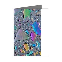 Glass Drops Rainbow Mini Greeting Card by uniart180623