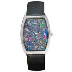 Glass Drops Rainbow Barrel Style Metal Watch by uniart180623